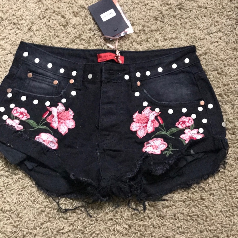 Denim shorts